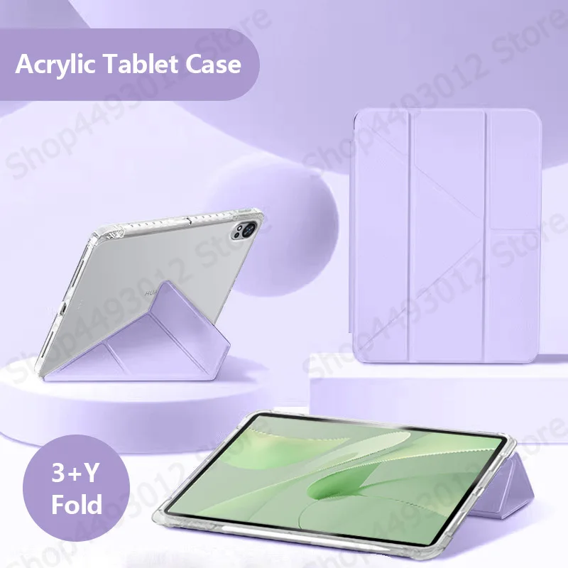 For Huawei Matepad 12x 2025 Case with Pencil Holder Smart Fold Acrylic Back Stand Cover For Funda Huawei Matepad 12x 12 x Case