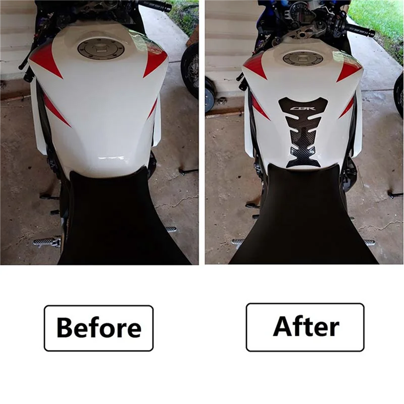 

A03Q-2X Carbon Fiber Tank Pad Gas Oil Fuel Tank Pad Protector For Honda CBR600 1000 954 929 900 RR, CBR250 300 500 R