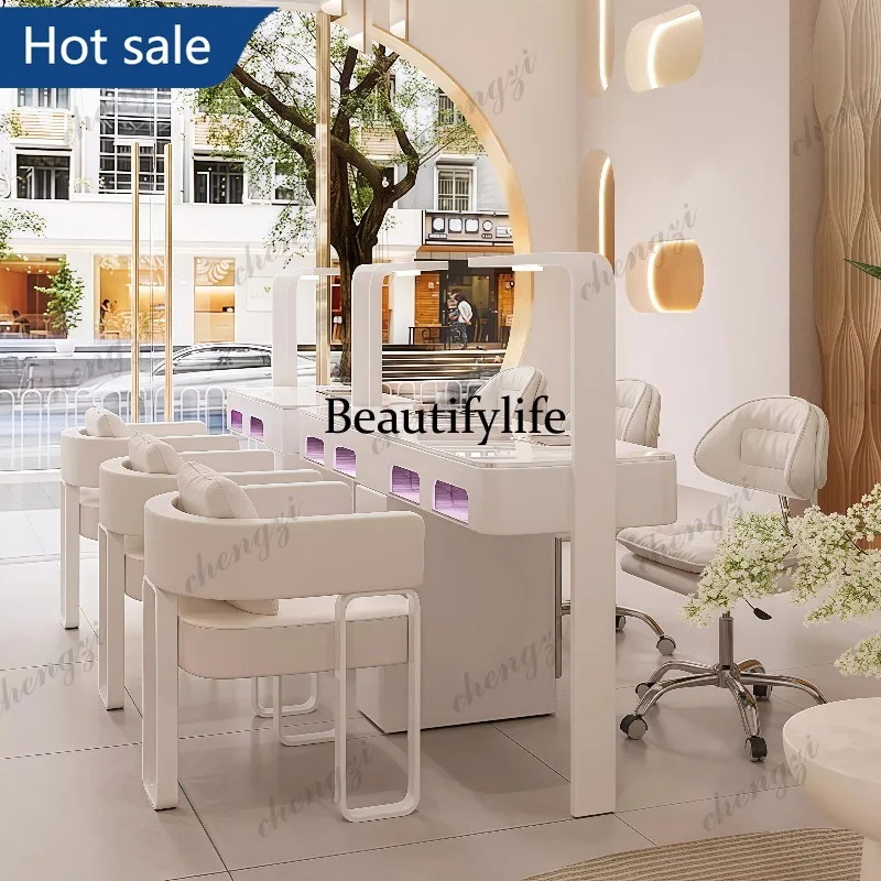 NQ52 TTT Marble high-power vacuum cleaner, baking lamp, nail art table and chair set, a full set of high-end