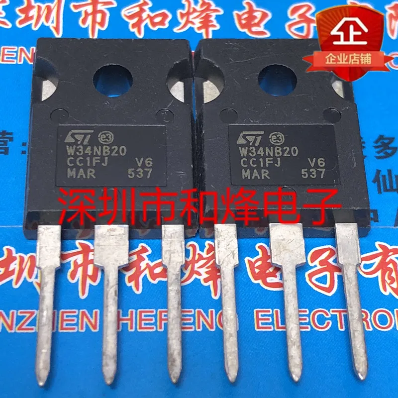 5PCS-10PCS W34NB20 STW34NB20   TO-247 200V 34A   In Stock Fast Shipping Best Quality Really Stock Best Quality