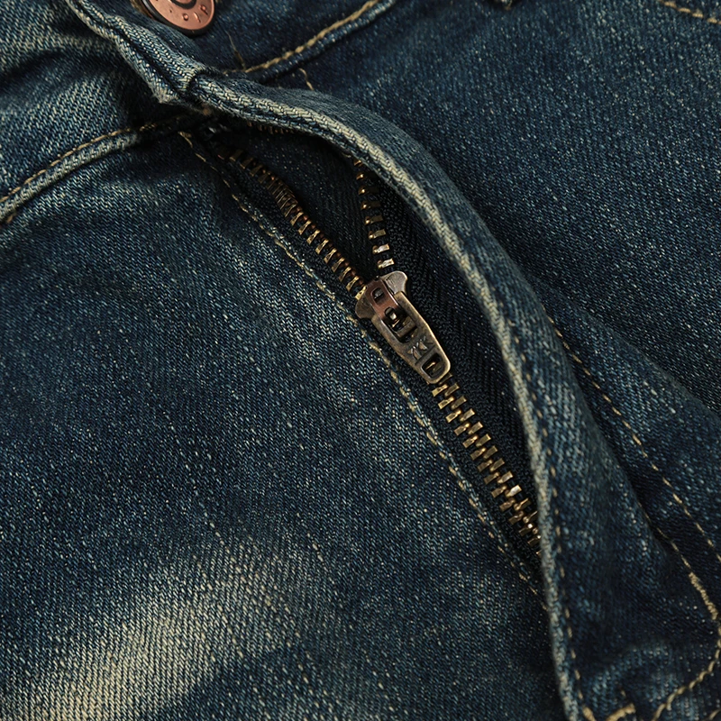 UPRAKF Flared Ripped Jeans Pants Pantalones Streetwear Basic High Street Distressed Casual Pocket Denim Fashion