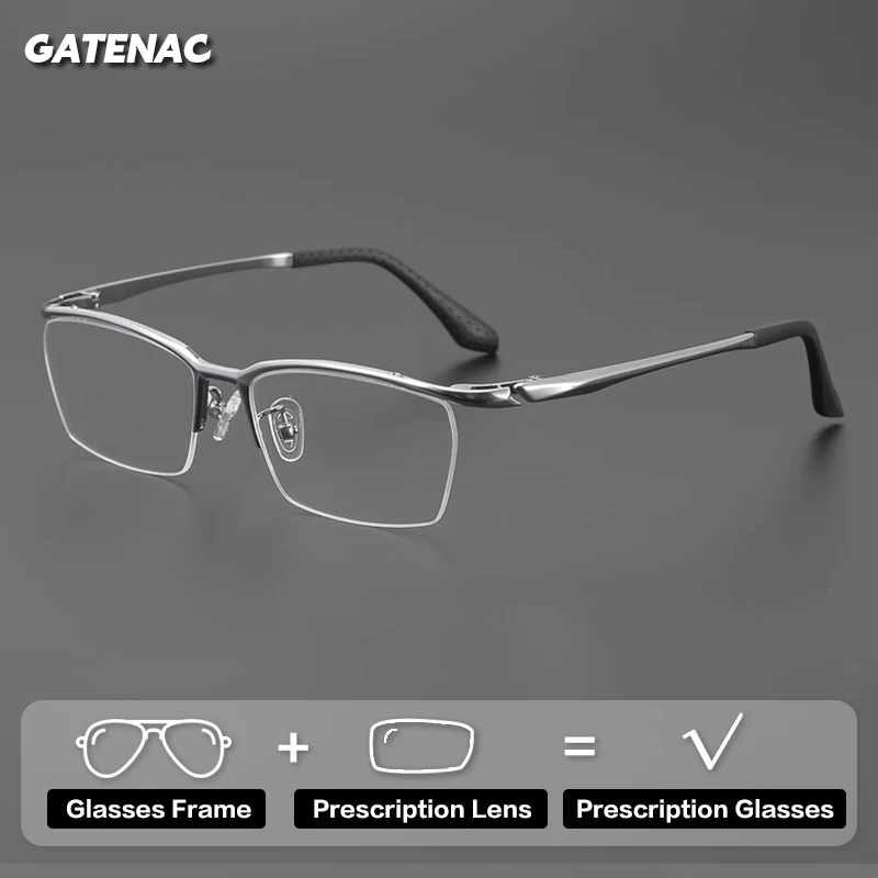 

Очки Gatenac Ultra Light для мужчин, фотохромные, с защитой от синего света, для чтения, брендовые, прогрессивные, для коррекции близорукости