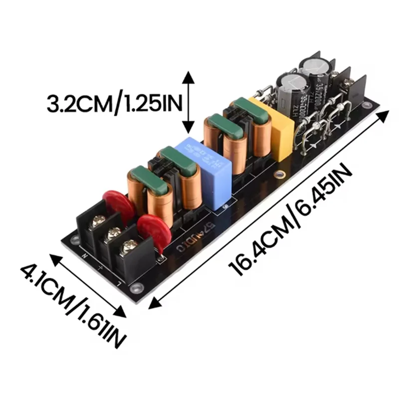 B04B-Modulo filtro EMI 15A ad alta frequenza per audio per amplificatori per altoparlanti Preamplificatore Filtri di potenza per la riduzione del rumore
