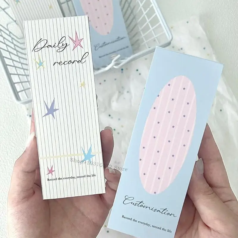 100 vellen decoratief notitiepapier draagbaar schrijfblok voor scrapbooking dagelijkse journaling planner kantoor