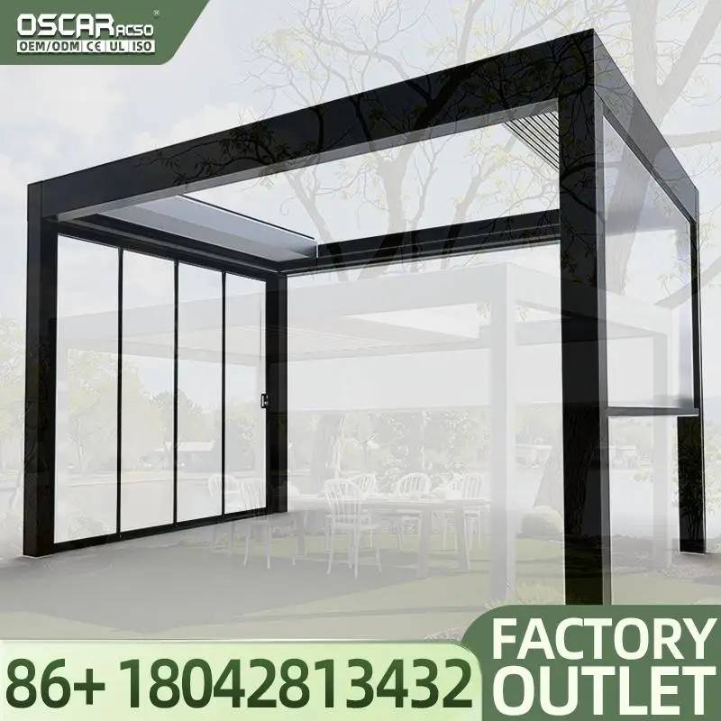 Customizable Aluminum Garden Arbor with Multifunctional Shading Design for Outdoor Events in Europe Factory Direct Sale Pergola