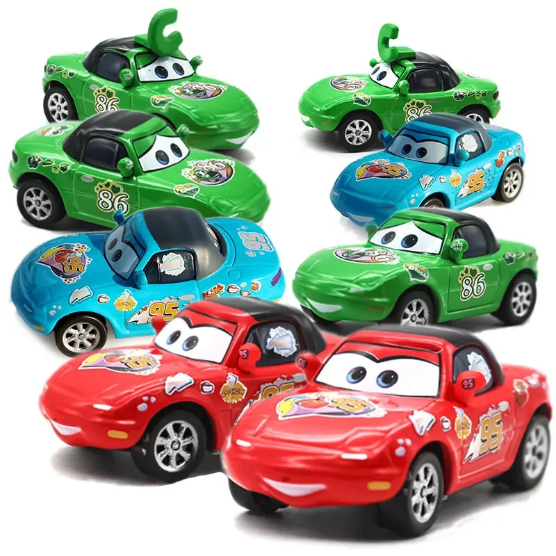 Disney Pixar Cars McQueen Chick Hicks Fans serie Metal Diecast modelo coches niños juguete regalo de Navidad