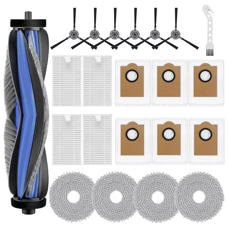 

Запасные части и аксессуары N92R, 22 шт., для робота-пылесоса Lefant M3: основная щетка, фильтр, насадка для влажной уборки, мешок для сбора пыли, боковая щетка