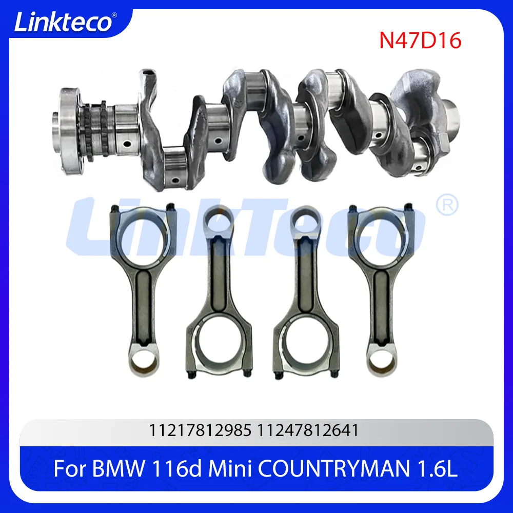 Engine Parts Crankshaft Kit With Connecting Rod Fit 1.6 L N47C16A N47D16A For BMW X1 MINI CLUBMAN Convertible COUNTRYMAN 09-16