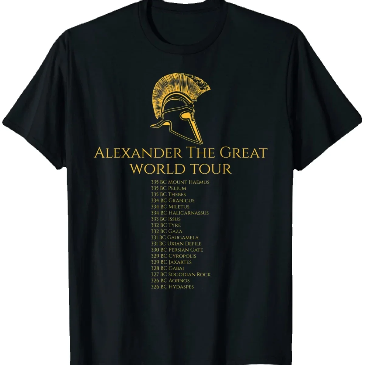 

Classical Greek History - Alexander The Great World Tour T-Shirt Short Sleeve Casual Cotton O-Neck Summer Tees