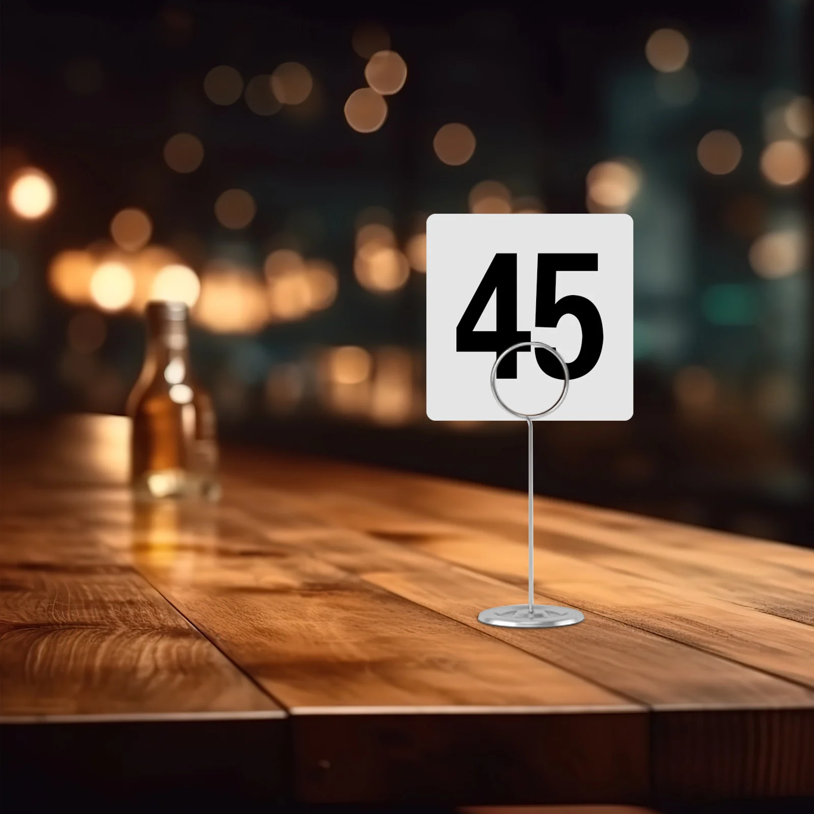 

50pcs Table Number Cards 1-50 Double Sided Plastic Seat Number Signs For Restaurant Banquet Wedding Party Event Table Management