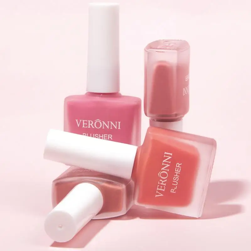 أحمر الخدود السائل المدبوغ هلام اللون مسحوق تقديم ترطيب الجمال طويل الأمد توسيع العقد الخد الوجه أحمر الخدود ماكياج #6