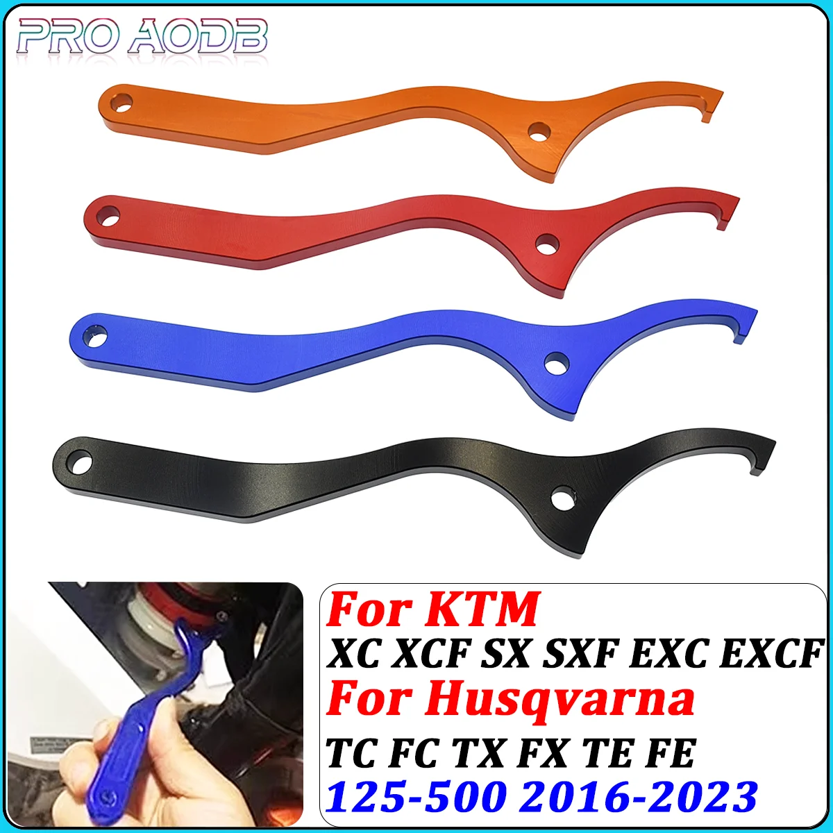 

Motorcycle Rear Damping Shock Absorber Spanner Wrench Tool For KTM EXC EXC-F SX SX-F XC XC-F XC-W XCW-F Husqvarna FC FE TC TE