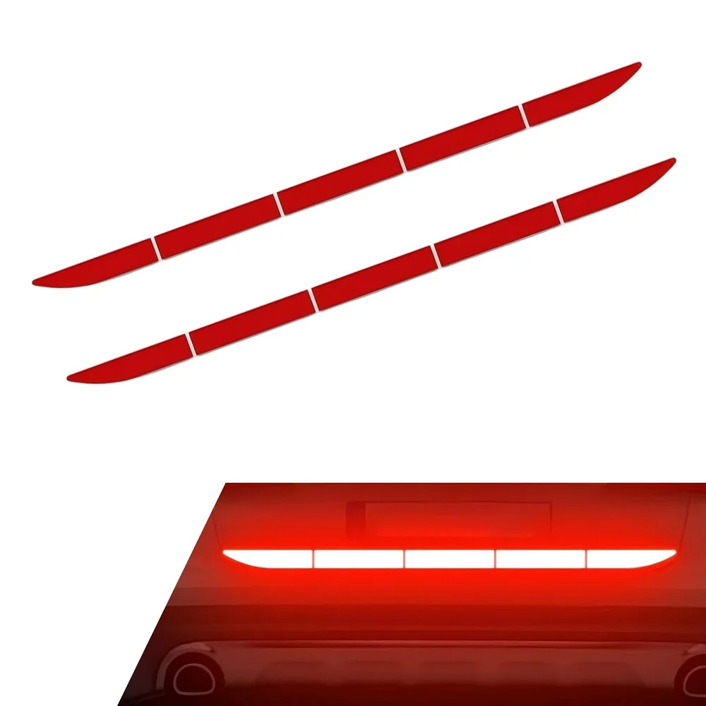 5pcs/set Strong Reflective Stripes Stickers Night Visibility Reflectors Safety Warning Waterproof Adhesive Decals For Cars Trunk