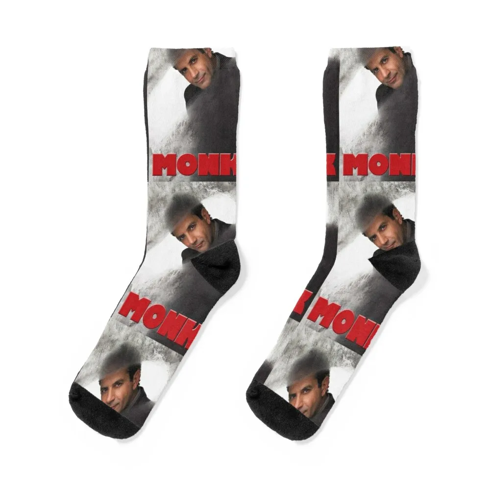 Monk tv show sticker Socks crazy winter gifts set happy Women Socks Men's