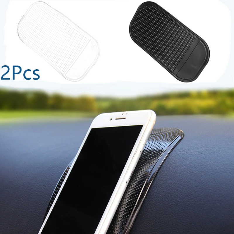 2Pcs Car Dashboard Anti Slip Sticky Dashboard Non-Slip Holder for  Phone Sunglasses Perfume Pad GPS Car Interior Accessories