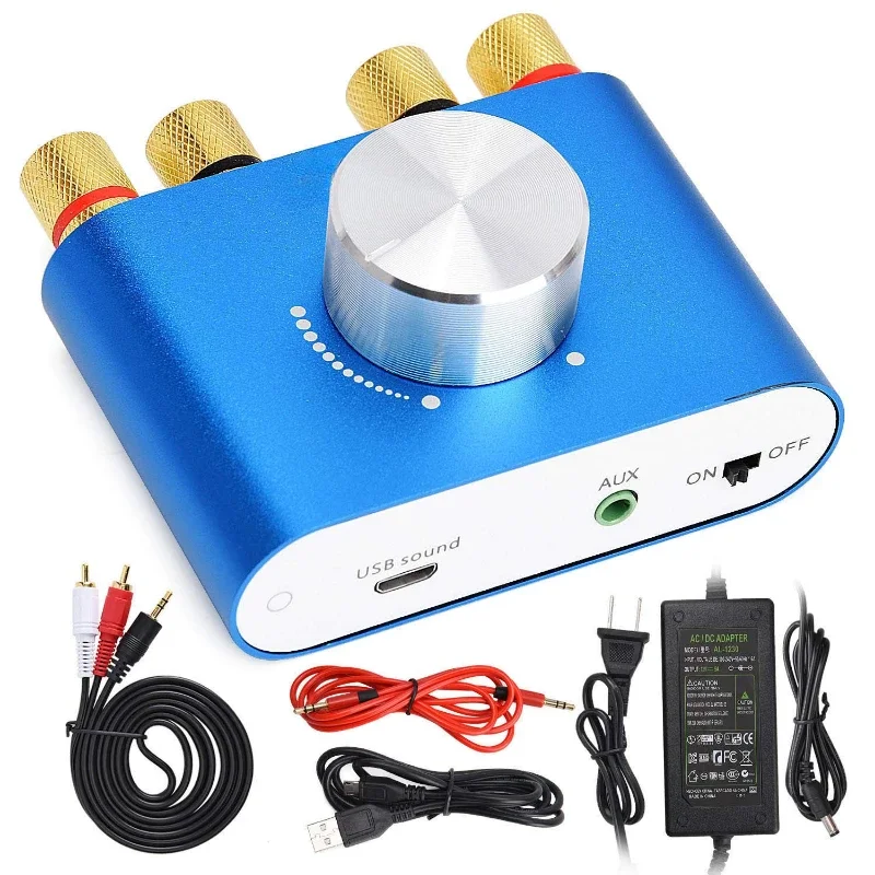 

Mini BT 5.0 Digital Amplifier Hifi Stereo Audio Receiver Power Amp 80W+80W Car or home Sound Amplifiers