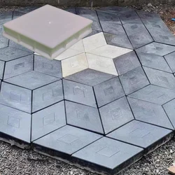 Kielnia do betonu wielokrotnego użytku z uchwytem do kostki brukowej Forma do betonu Cegła Beton Cement Spacer Forma do kostki ogrodowej Patio Pavement