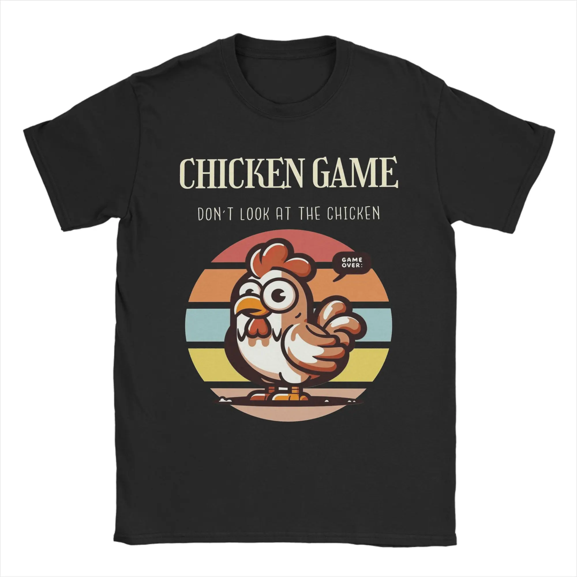 

Мужские футболки с забавной фермой The Chicken Game, новинка, футболка с короткими рукавами и круглым вырезом, одежда из чистого хлопка с графическим рисунком