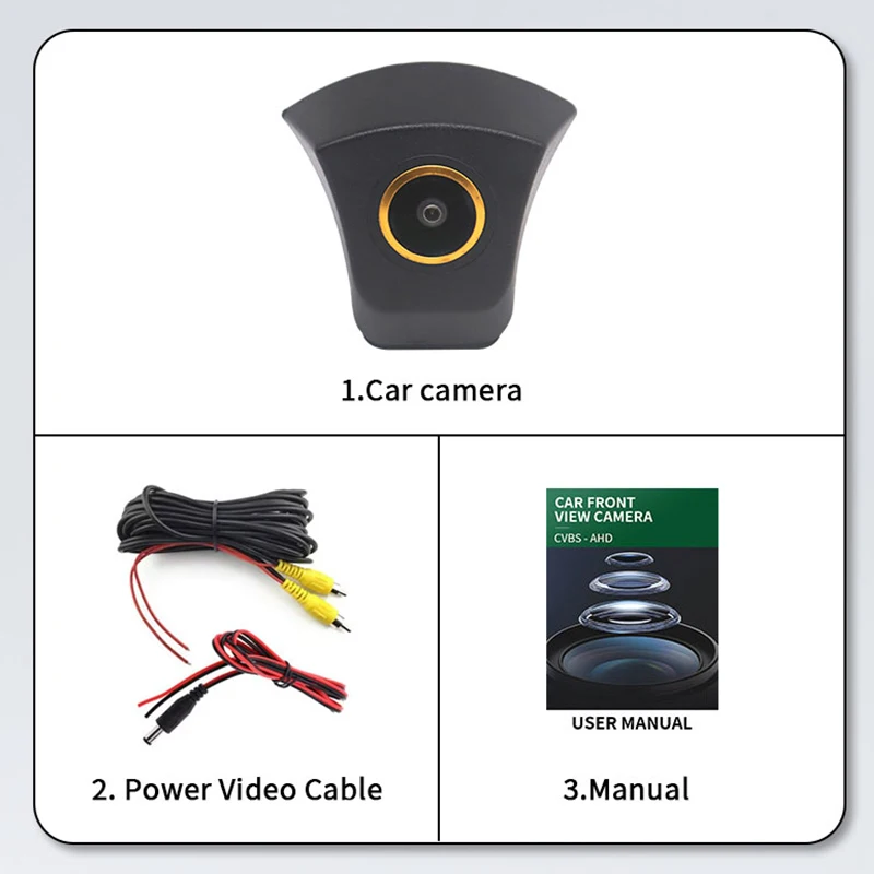 AHD Night Vision Waterproof Car Front View Camera For Audi A1 A2 A3 A4 A5 A6 A7 A8 A4L A6L Q3 Q5 Q7 TT TTS Logo Parking Camera
