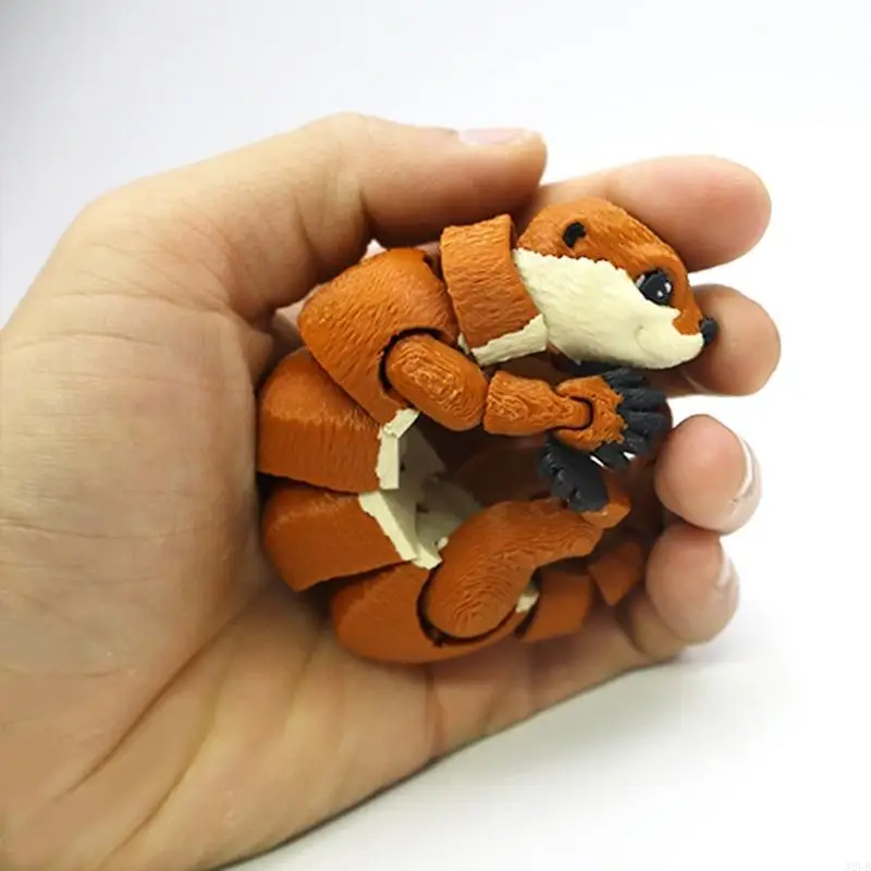 يمكن وضعها المياه Lutra الحيوان النحت ثلاثية الأبعاد مطبوعة التفاعلية عرض عمل الشكل للمنزل الجرف مكتب عمل الديكور A2UB #1