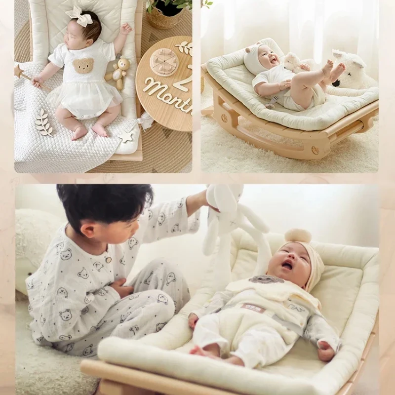 Baby Soothing Rocking Chair - Non-Electric Baby Recliner, Newborn Sleep Aid Cradle, Baby Comfort Chair, Gentle Cradle Rocker.