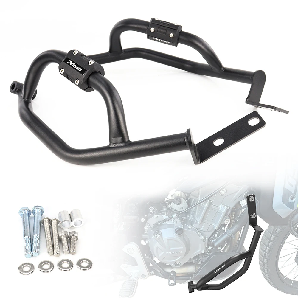 

Motorcycle Highway Steel Crash Bars Crash Cages Engine Guards Bumper Frame Protector 450MT / IBEX 450 2024-2025 For CFMOTO