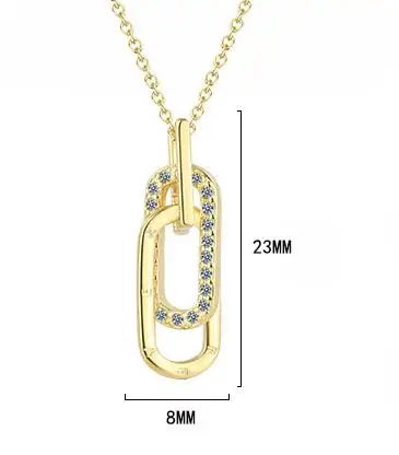 رومانسية قفل تصميم تألق واضح تشيكوسلوفاكيا قلادة 925 فضة سلسلة قلادة للنساء غرامة مجوهرات الزفاف هدية RHN1085