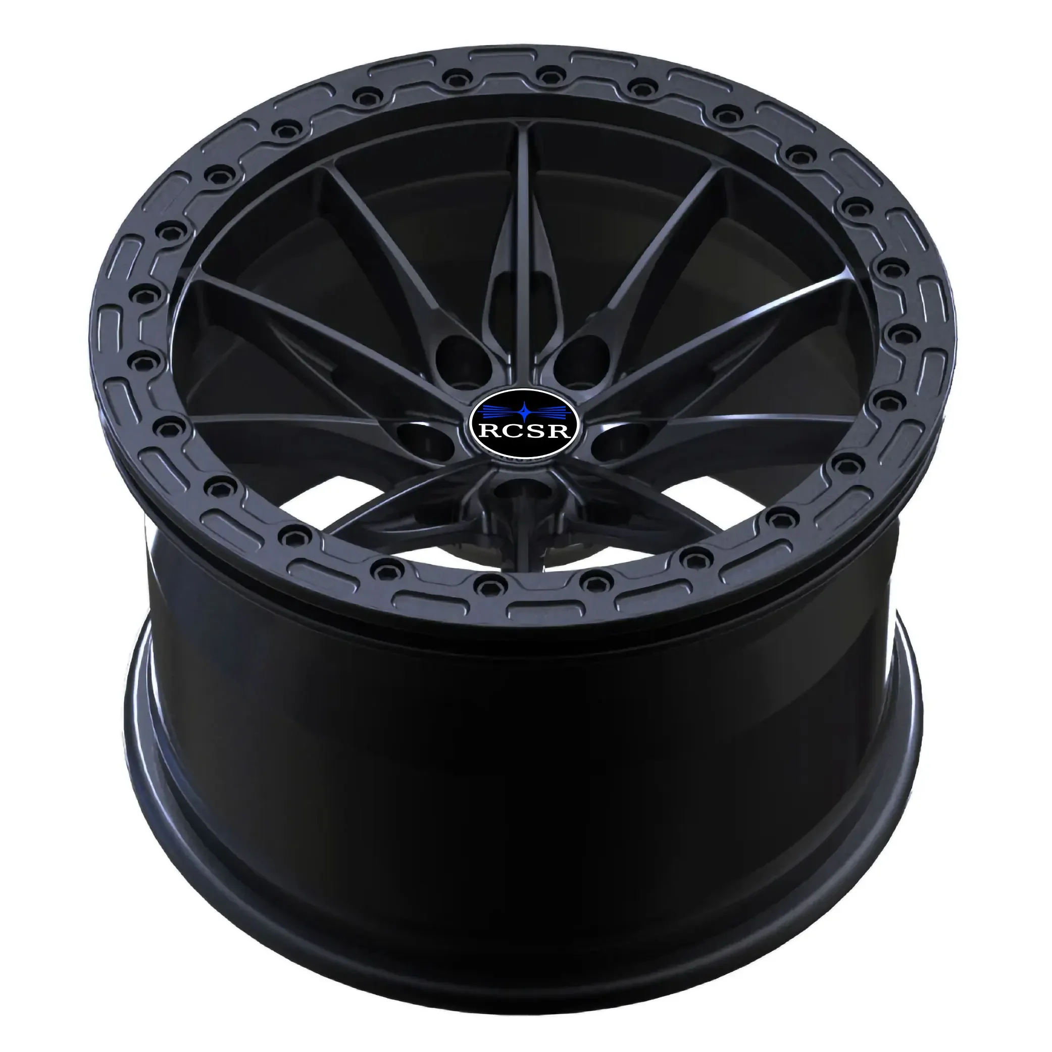 

RCSR 17X 9.5 ET38 Matt Gunmetal Deep Concave Beadlock Forged Wheels For GR Supra Aluminum Alloy Racing Rims PCD 5X112 CB 66.5