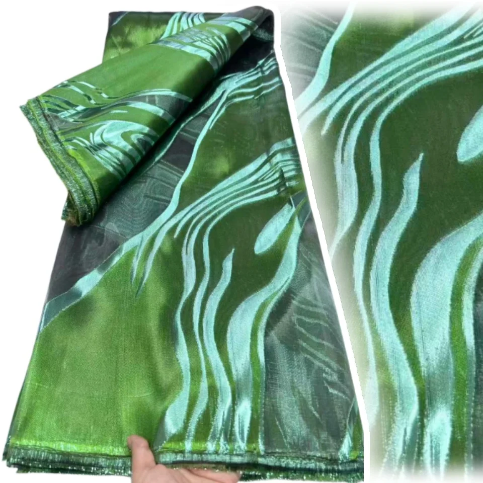 

New African 5 Yards Embroidered Tulle Lace High Quality Lace Nigerian Gilding Lace Brocade Tissue French Mesh for Sewing SZ1455