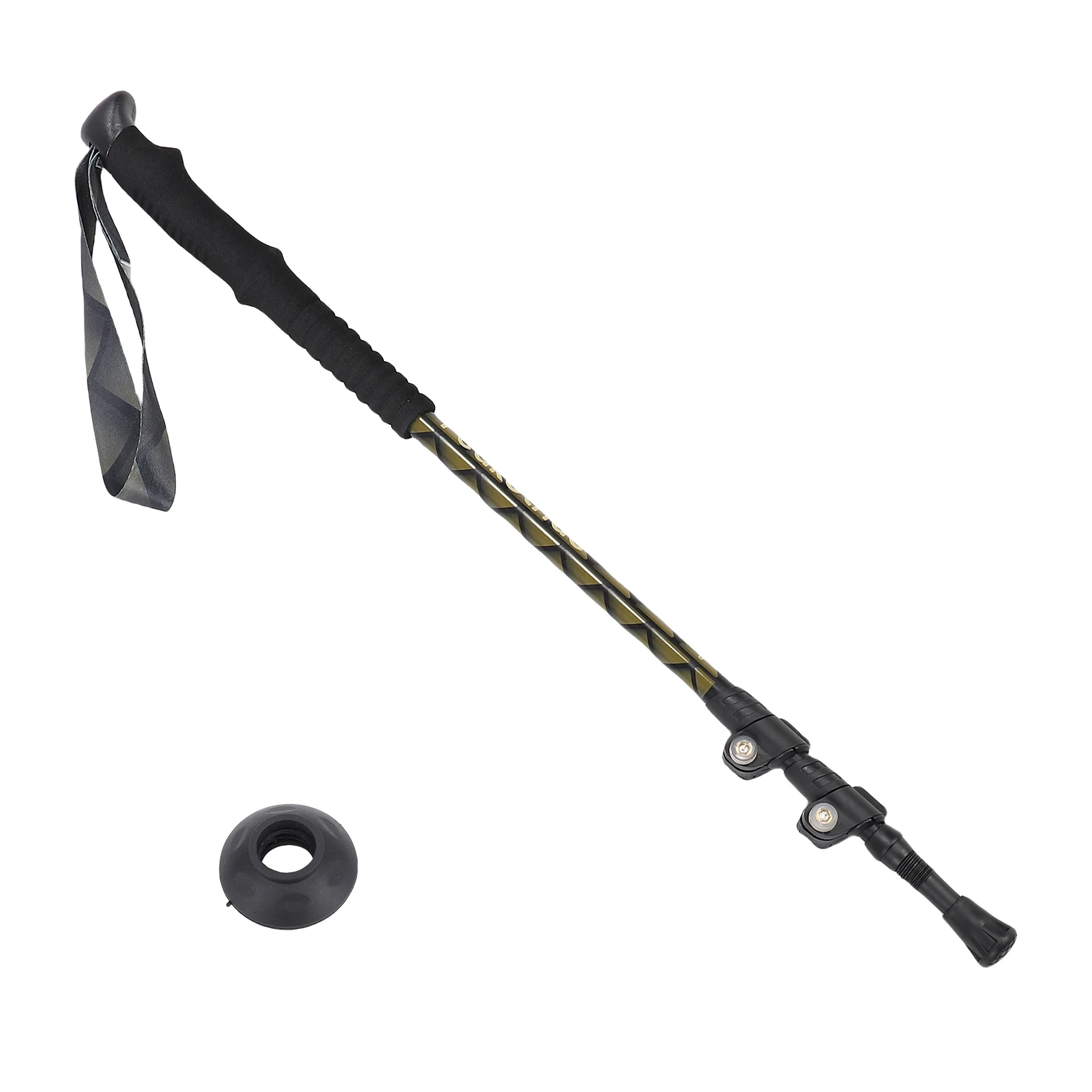 

7075 Aluminum Alloy Hiking Pole Extendable EVA Handle Lightweight Walking Stick for Outdoor Activities Adjustable Walking Cane