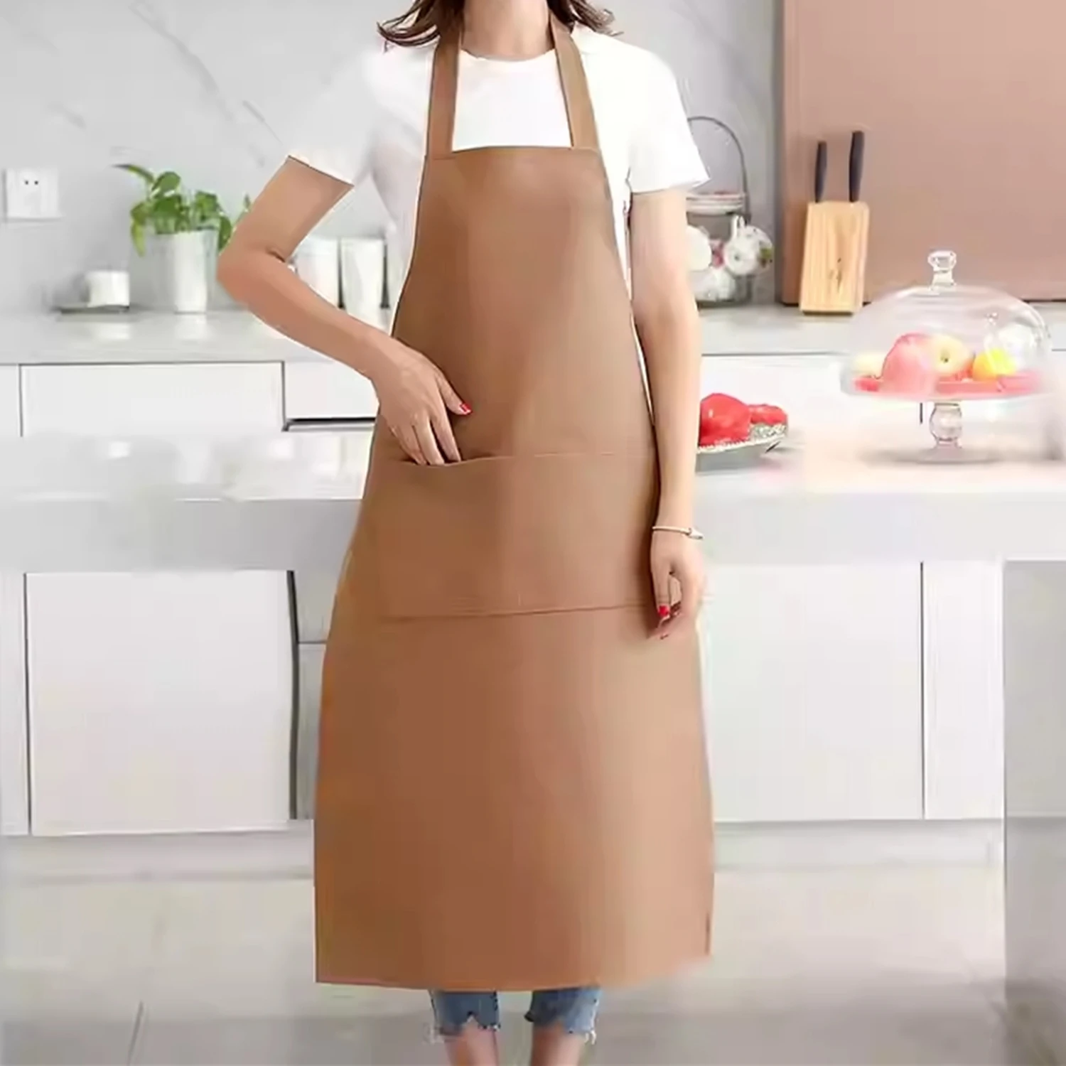 مريلة جلدية مقاومة للماء ومقاومة للزيت، معطف خنزير ذبح Fi Killing الاحترافي لحماية العمل الصناعي Faion Urban... #2