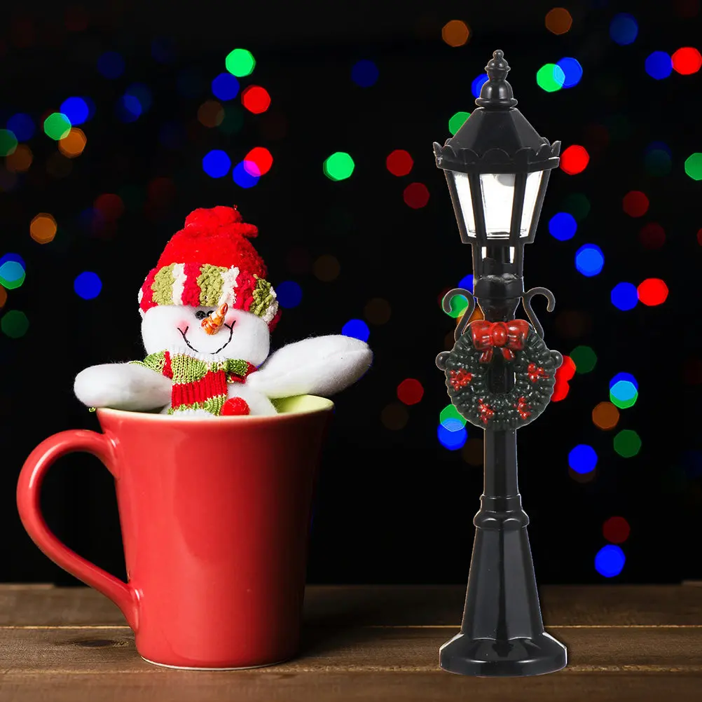 

Набор из 5 миниатюрных уличных фонарей для живописного микроландшафта, аксессуары для сказочного сада, декор для домашнего интерьера, элементы освещения, украшения для уличного освещения