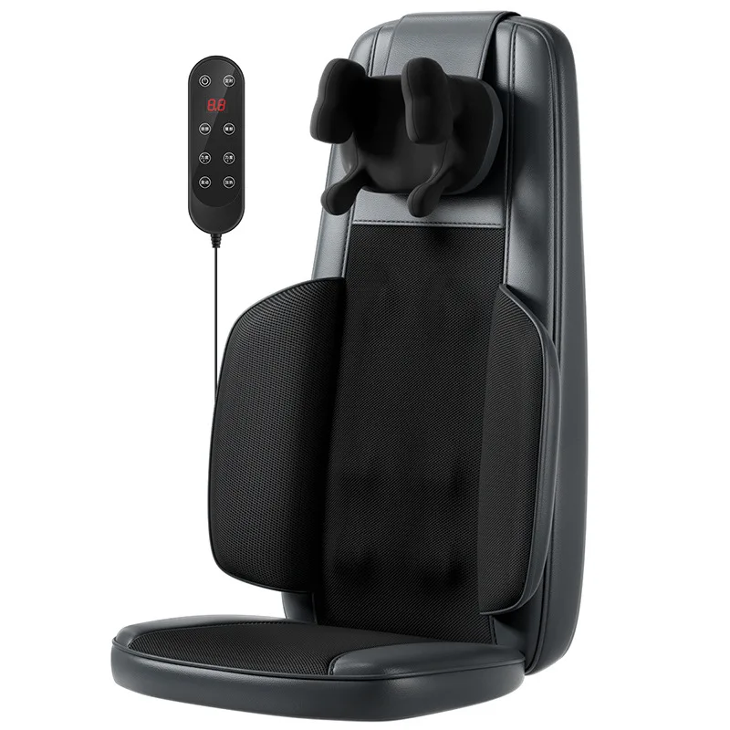 

Вибрирующее сиденье для спины и шеи с подогревом, многофункциональная массажная подушка для шеи, плеч и спины шиацу