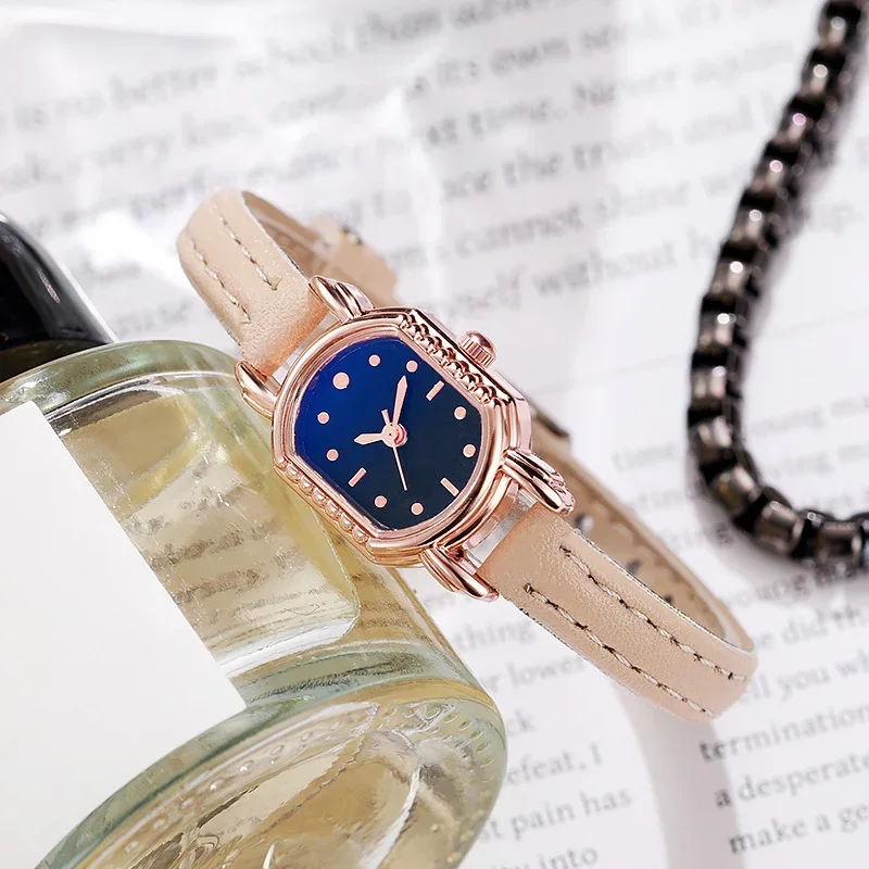 Vintage Wine Barrel Shaped Women's Square Quartz Watch Fashionable Elegant Customizable Feminine Style 2025