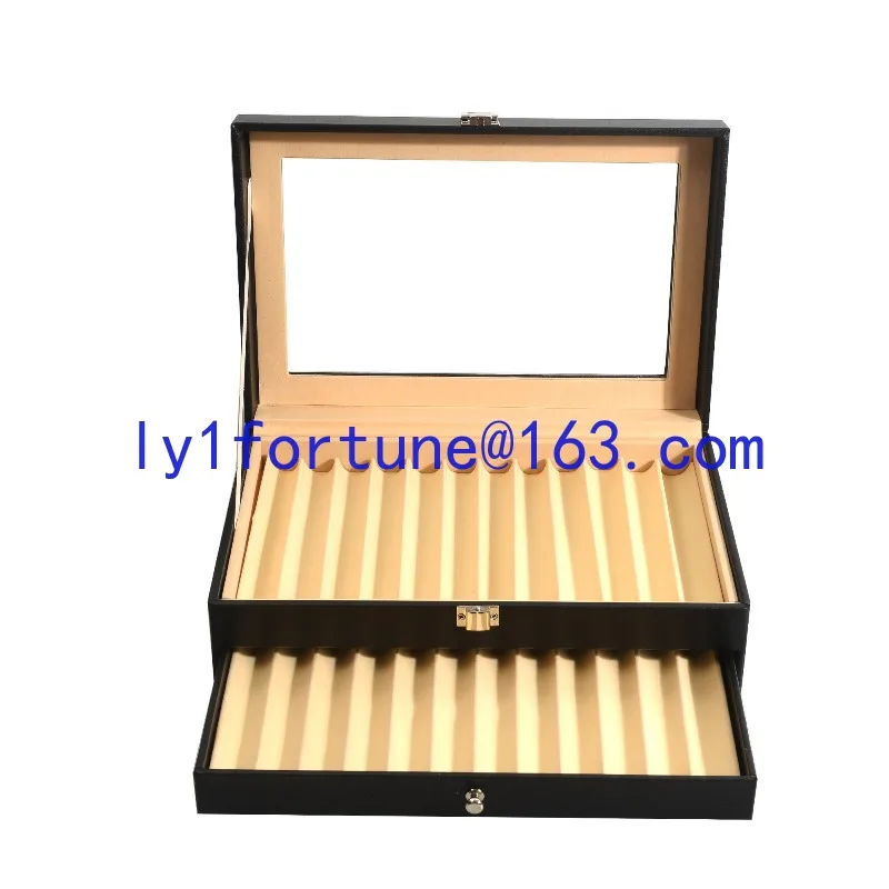 Pen storage box, famous pen collection box, sorting, transparent display, large capacity