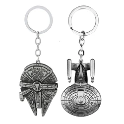 Wars Millennium Falcon Spaceship Key Chain Cute Dog Keyring Car Keychain Car Key for Men Car Accessories for Women Keychain