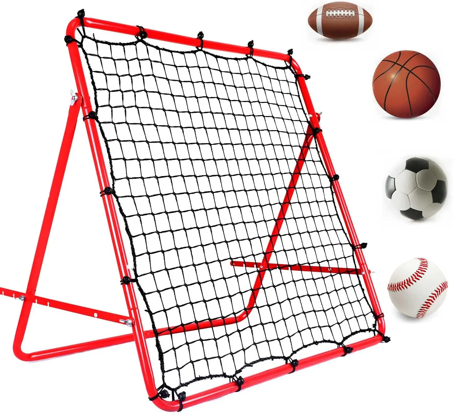 Adjustable Angle Mini Soccer Rebounder Net Durable Football Goalkeeper Training Tool Reaction Shot Practice Foldable Reboundprom