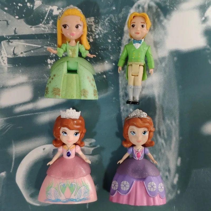 Disney Princess Figure Sofia Aurora Belle Jasmine Pocahontas Mulan Rapunzel Merida Ornaments Prndant