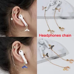 1Pair Wireless Earphones Chain Decora Prevent Earphone From Falling Losing Anti-Lost Earrings Hook for Airpods Wireless Earphone