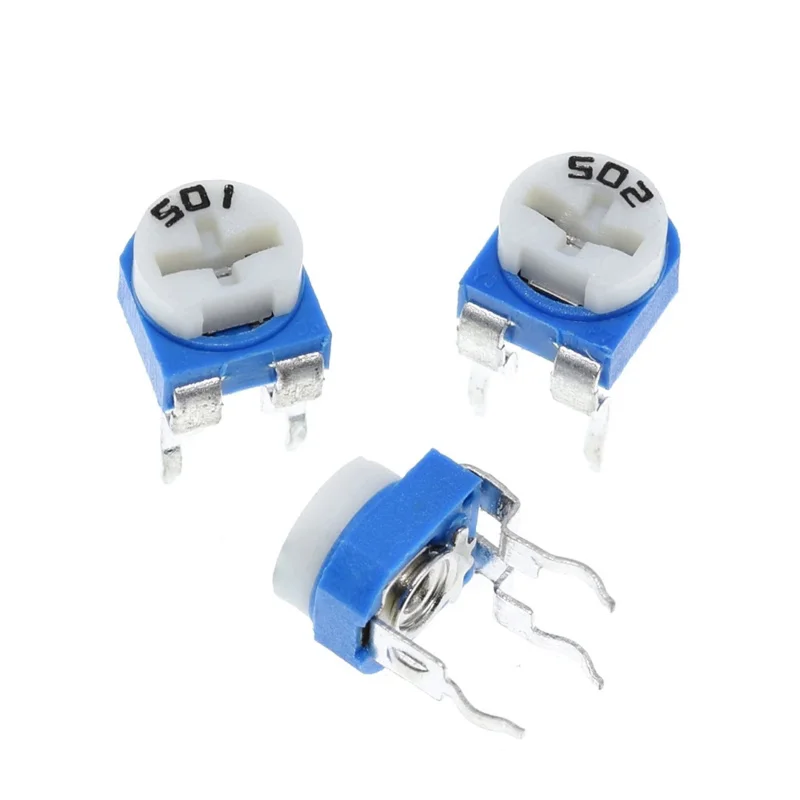 10pcs Rm065 Rm-065 100 200 500 1k 2k 5k 10k 20k 50k 100k 200k 500k 1m Ohm Trimpot Trimmer Potentiometer Variable Resistor
