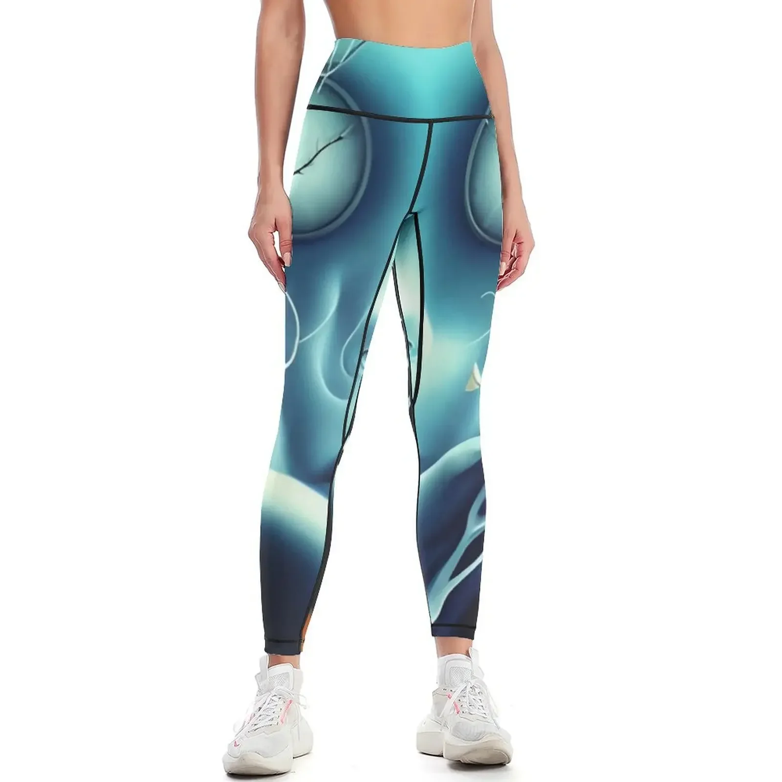 

Surreal Ghost Leggings sporty woman gym for physical Leginsy push up Women sports Womens Leggings