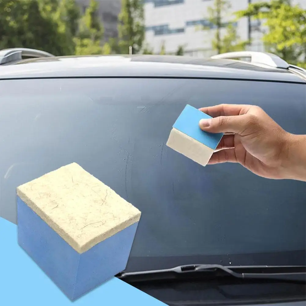 

1pcs Car Windshield Oil Film Cleaning Sponge Wiper Wool Eraser Car Glass Polishing Cleaning Tools