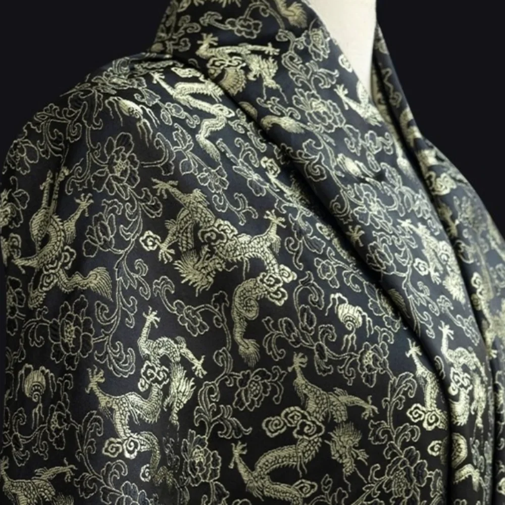 

Жаккардовая ткань, парча в китайском стиле, куртка для выступлений, дизайнерская ткань для шитья, материал «сделай сам», ткань для шитья на метр