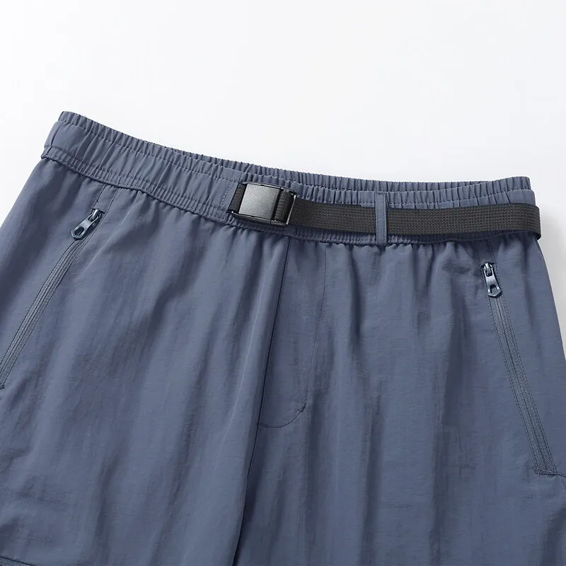 ZG 2025 Summer Casual Sports Pants Overalls Shorts Boys Summer Thin Loose