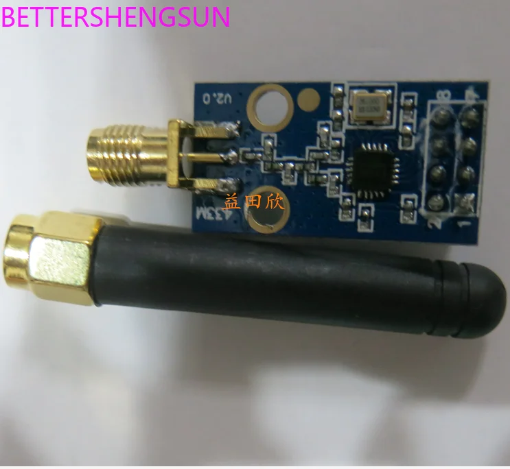 CC1101 wireless module 43 increases data transmission and reception gain, SMA includes external adhesive rod antenna