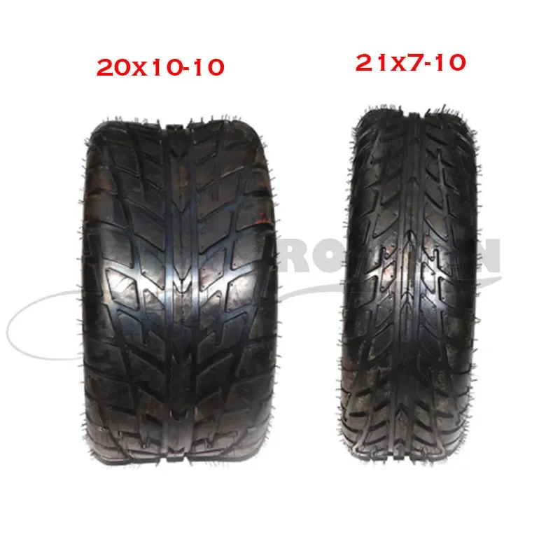 10 Inch Tubeless Tyre 21X7-10 20X10-10 20x10-9 for ATV Four-wheel Off-road Vehicle Agricultural  Road Tires Vacuum