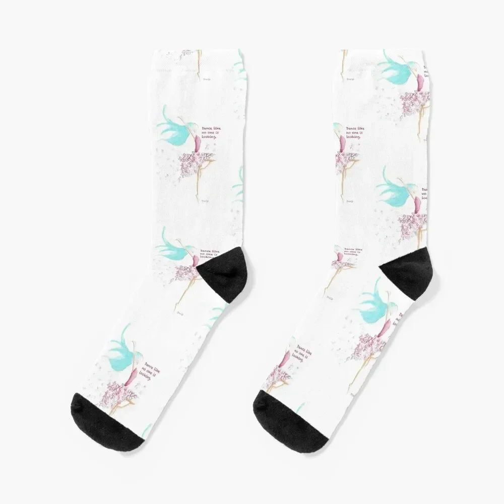 

Dance Like No One Is Looking Socks professional running floral gym Children's Woman Socks Men's