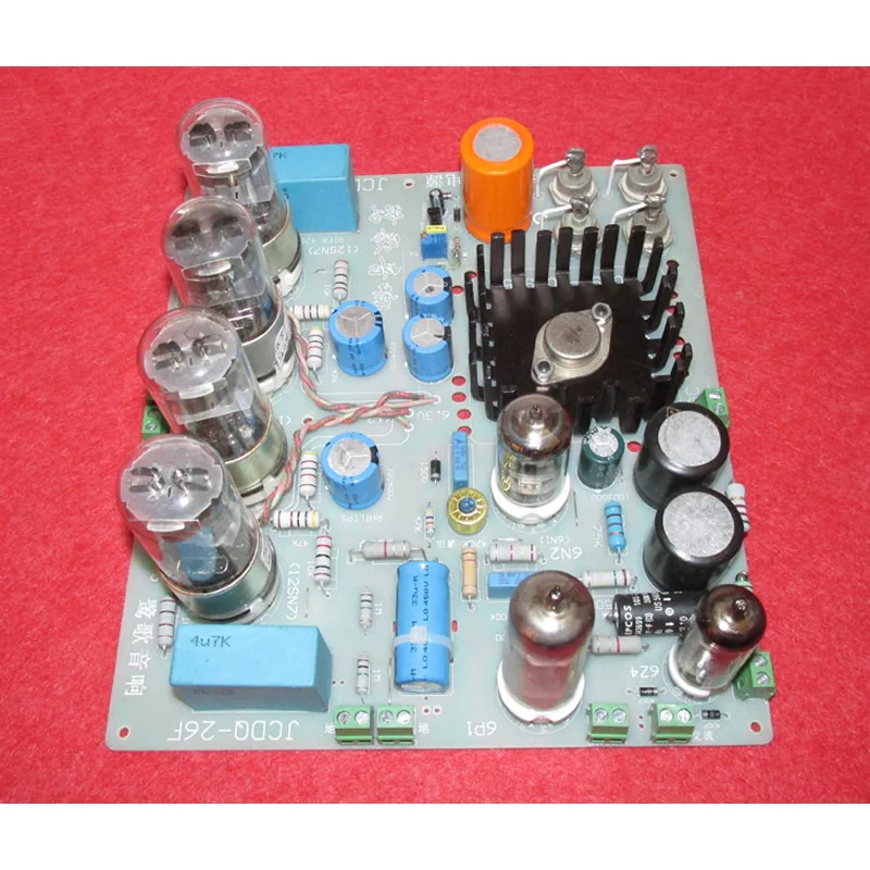 High common mode rejection ratio, constant current output large swing 6N8P bile preamp circuit board JCDQ26F
