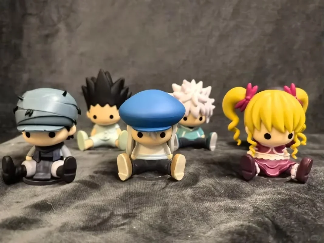 Genuine Re-Ment Hunter X Hunter Beanie Eyes Election Killua Kate Naniga Action Figure Blind Box Anime Doll Collection Gifts Toys