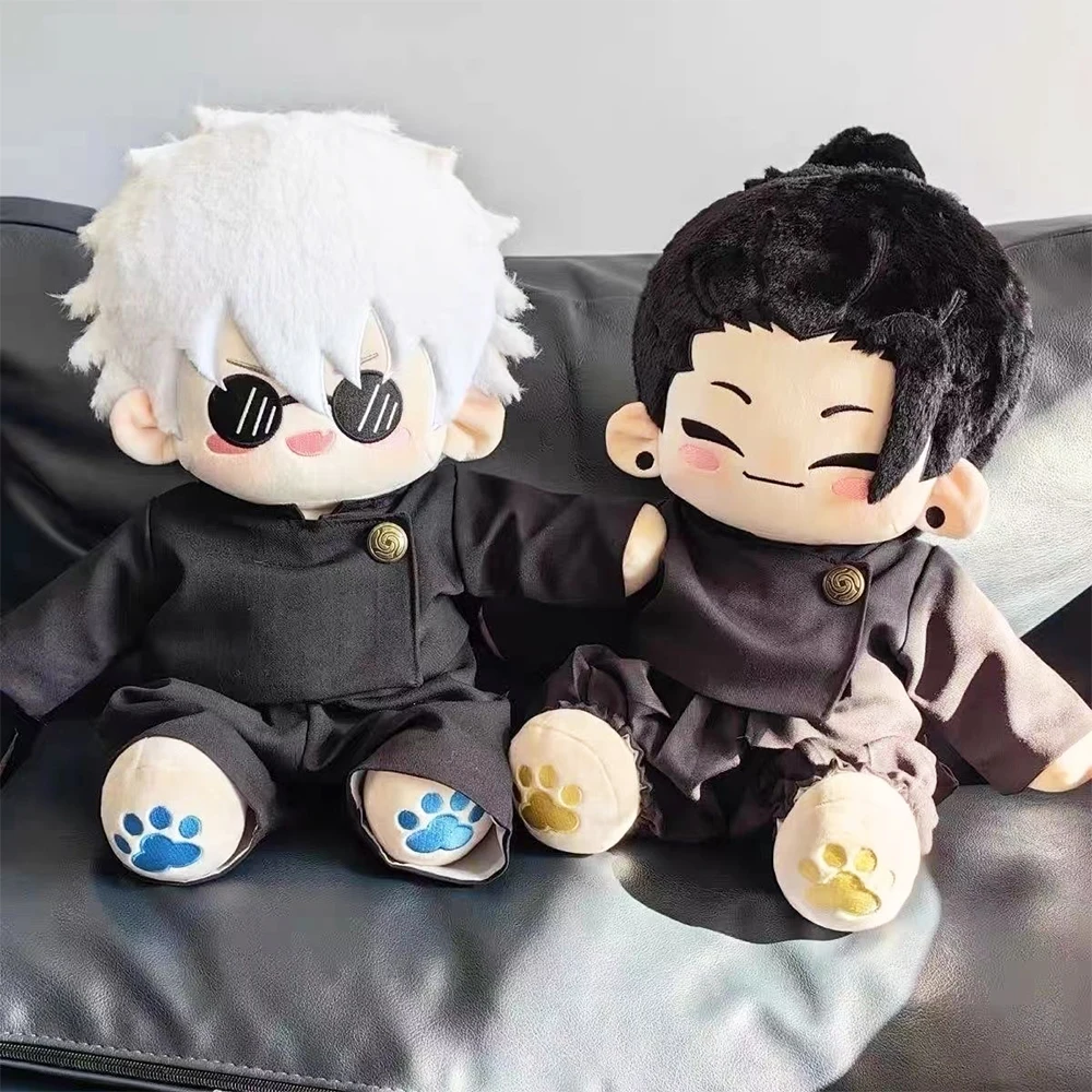 JJK Anime juguetes Gojo Geto Plushies Gojo Satoru muñeco de peluche Geto Suguru Linda almohada decoración del hogar juguete de peluche coleccionable regalos para niños
